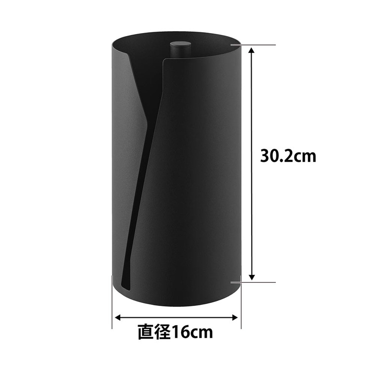 片手でカット隠せるキッチンペーパーホルダー タワー 縦タイプ L 山崎実業 tower 10041 10042 ホワイト ブラック 送料無料
