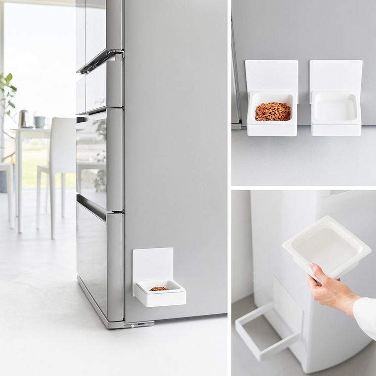 マグネットペットフードボウル タワー 山崎実業 公式 tower 10043 10044 ホワイト ブラック 送料無料