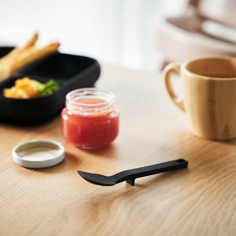 [ シリコーンスプーン タワー S ] 山崎実業 tower 10045 10046 ホワイト ブラック / スパチュラ ヘラ シリコン ミニスプーン ジャム キッチンツール 計量スプーン シリコン タワーシリーズ