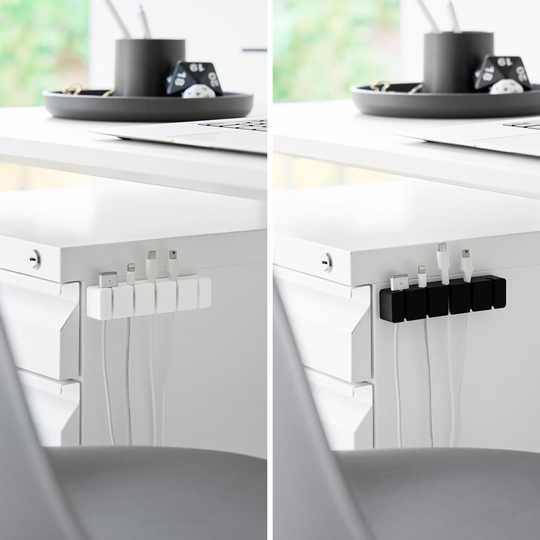 フィルムフックシリコーン歯ブラシホルダー タワー 5連 山崎実業 tower 10052 10053 ホワイト ブラック