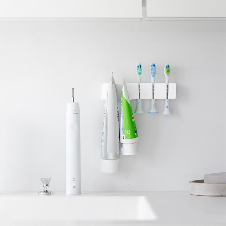 フィルムフックシリコーン歯ブラシホルダー タワー 5連 山崎実業 tower 10052 10053 ホワイト ブラック