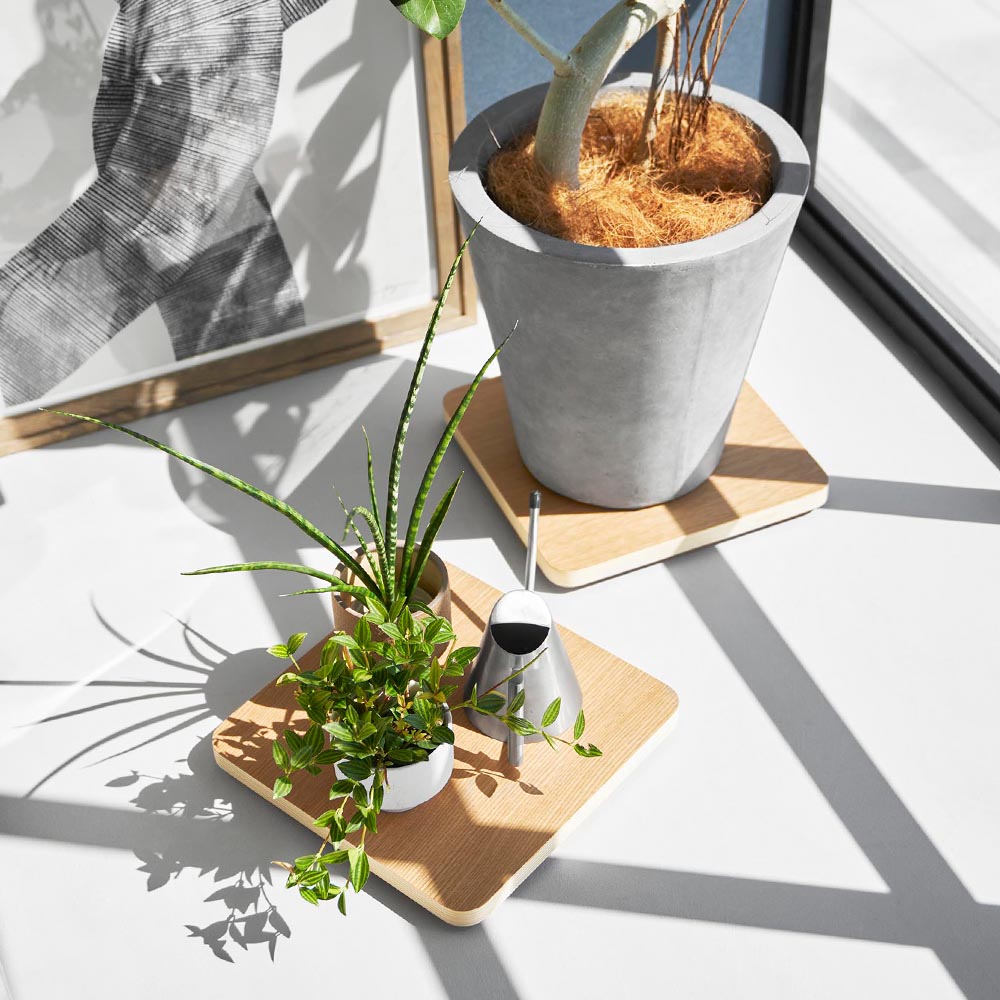 インテリア低台車 リン スクエア 山崎実業 公式 RIN 10064 10065 ブラウン ナチュラル / 平台車 耐荷重30kg 送料無料