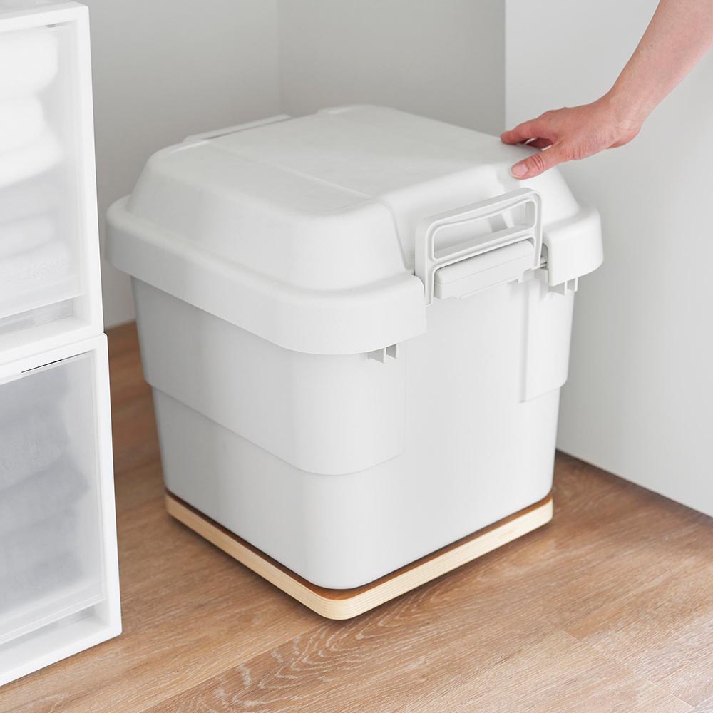 インテリア低台車 リン スクエア 山崎実業 公式 RIN 10064 10065 ブラウン ナチュラル / 平台車 耐荷重30kg 送料無料