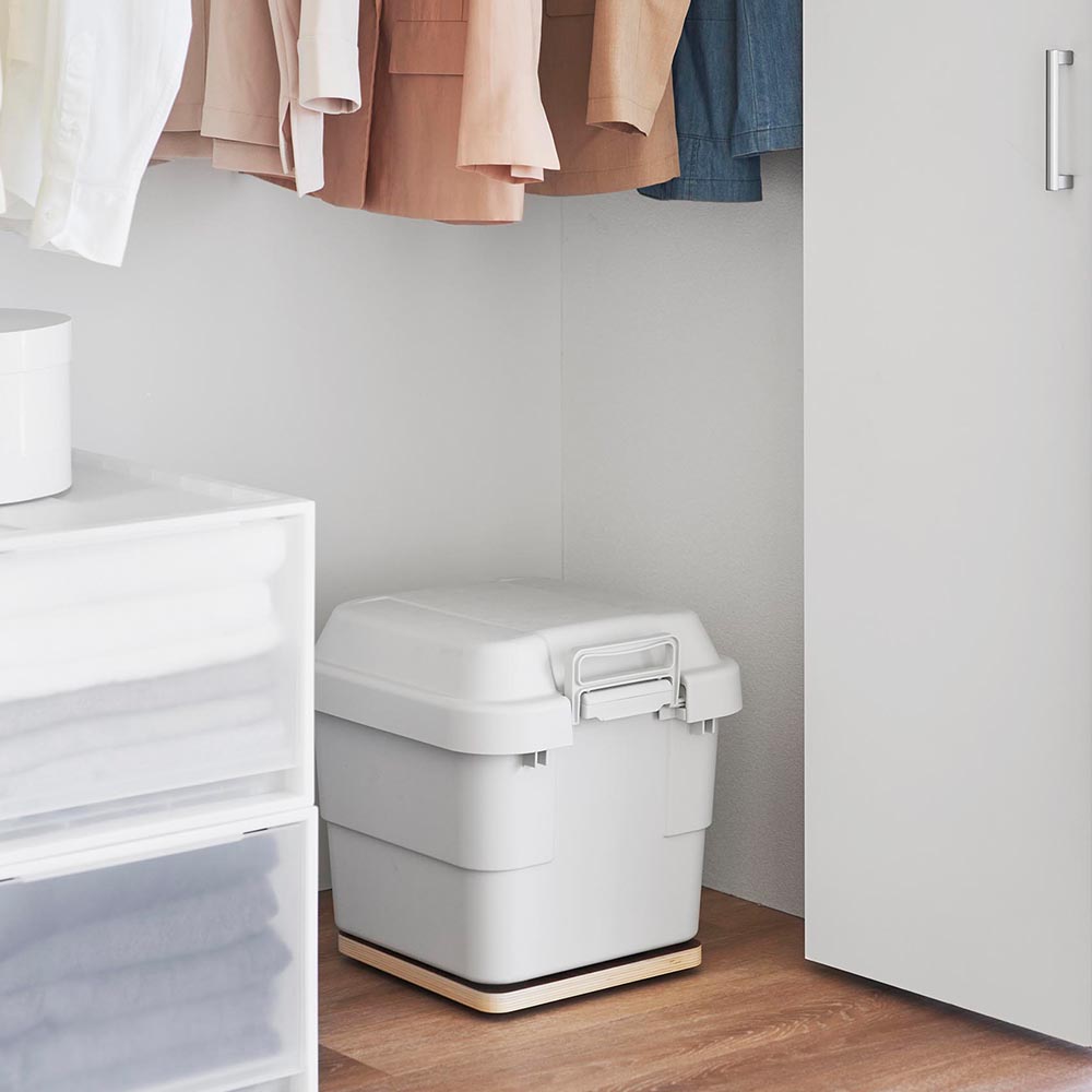 インテリア低台車 リン スクエア 山崎実業 公式 RIN 10064 10065 ブラウン ナチュラル / 平台車 耐荷重30kg 送料無料