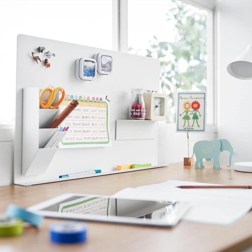 デスク横トレー付きスチールパネル タワー 山崎実業 公式 tower 10066 10067 ホワイト ブラック 送料無料