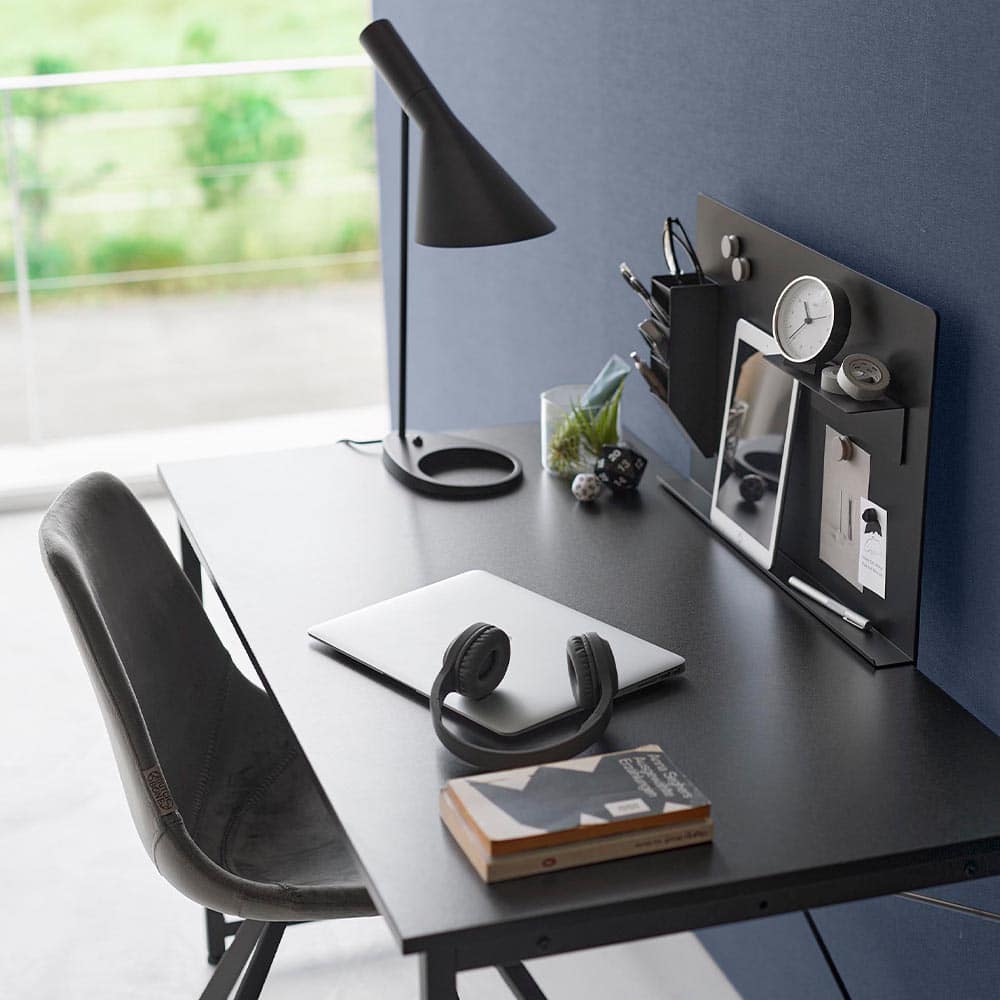 デスク横トレー付きスチールパネル タワー 山崎実業 公式 tower 10066 10067 ホワイト ブラック 送料無料