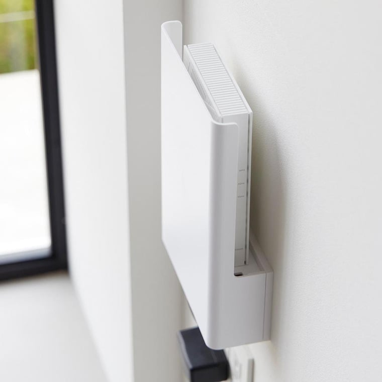 ウォール隠せるルーター収納 タワー Sサイズ 石こうボード壁対応 山崎実業 tower 10074 10075 ホワイト ブラック 送料無料