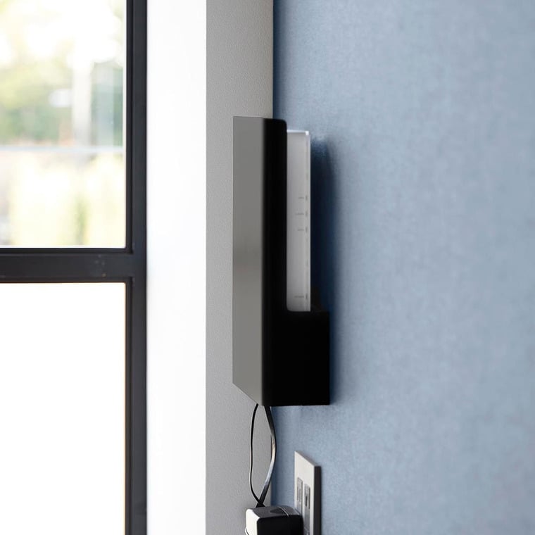 ウォール隠せるルーター収納 タワー Sサイズ 石こうボード壁対応 山崎実業 tower 10074 10075 ホワイト ブラック 送料無料