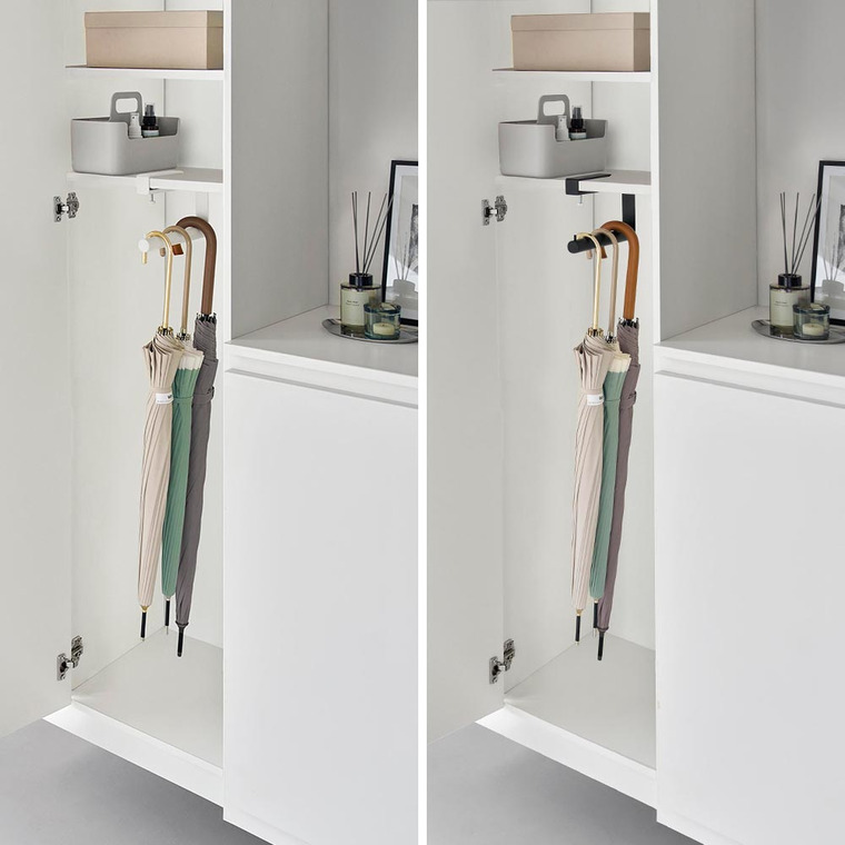 下駄箱中ハンギング傘立て タワー 山崎実業 公式 tower 10080 10081 ホワイト ブラック