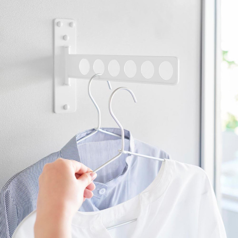 ウォール衣類ハンガー タワー 石こうボード壁対応 山崎実業 公式 tower 10100 10101 ホワイト ブラック 送料無料
