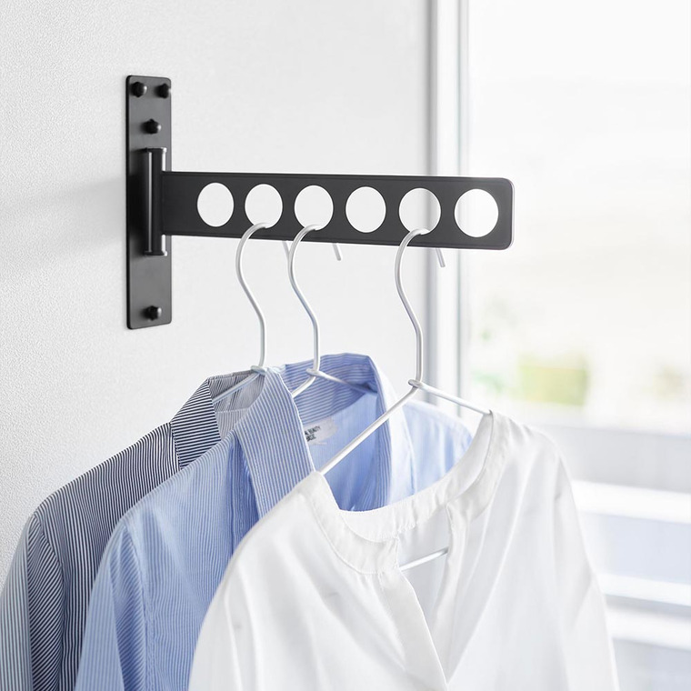 ウォール衣類ハンガー タワー 石こうボード壁対応 山崎実業 公式 tower 10100 10101 ホワイト ブラック 送料無料