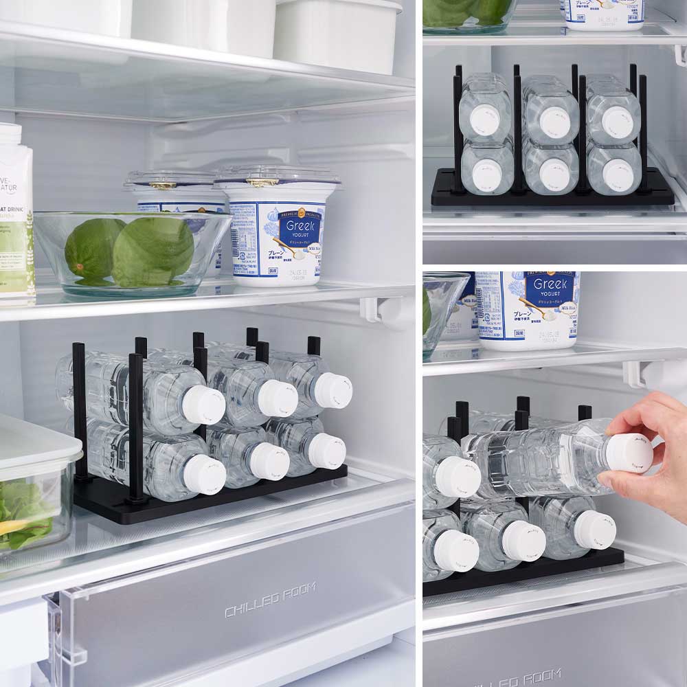 冷凍庫中仕切り調節収納スタンド タワー W27 山崎実業 公式 tower 10102 10103 ホワイト ブラック