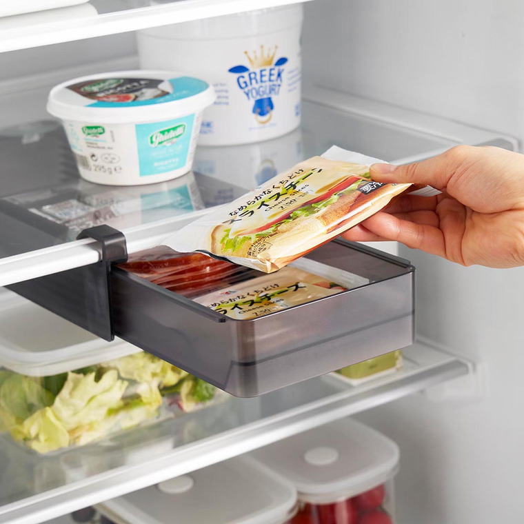 冷蔵庫中棚下高さ調節ラック タワー S 山崎実業 tower 10106 10107 ホワイト ブラック