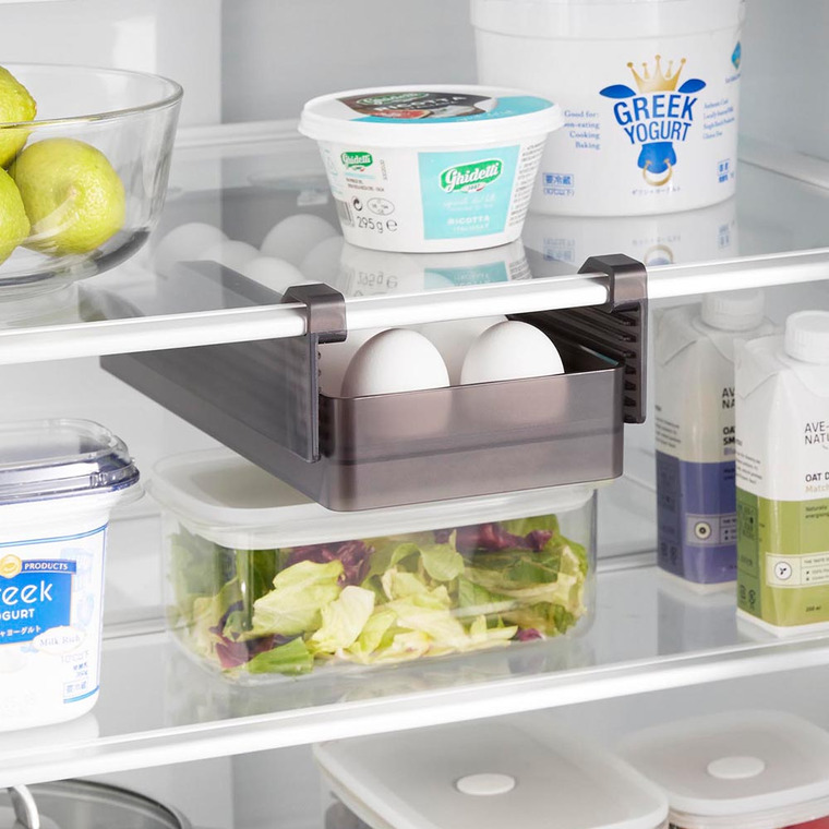 冷蔵庫中棚下高さ調節卵ラック タワー S 山崎実業 tower 10108 10109 ホワイト ブラック