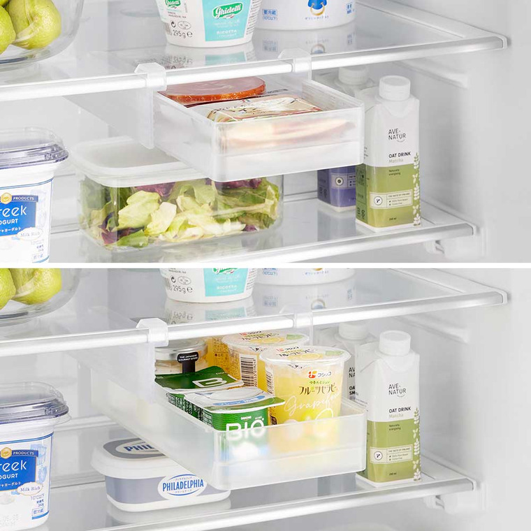 冷蔵庫中棚下高さ調節卵ラック タワー S 山崎実業 tower 10108 10109 ホワイト ブラック