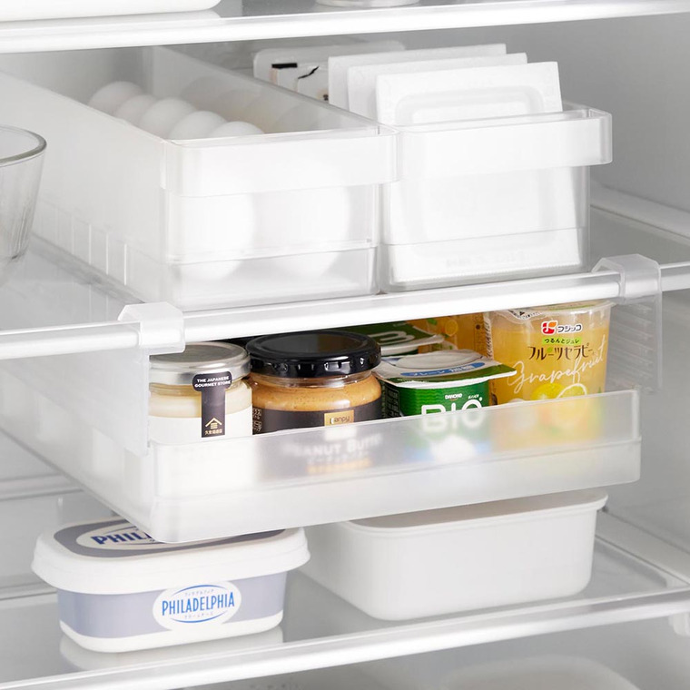 冷蔵庫中棚下高さ調節ラック タワー L 山崎実業 tower 10110 10111 ホワイト ブラック 送料無料