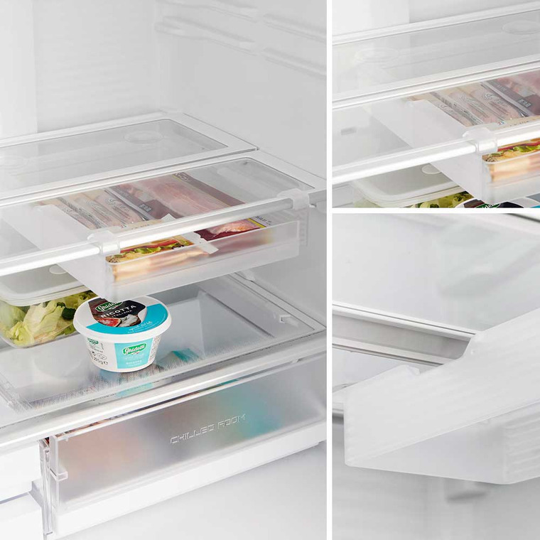 冷蔵庫中棚下高さ調節ラック タワー L 山崎実業 tower 10110 10111 ホワイト ブラック 送料無料