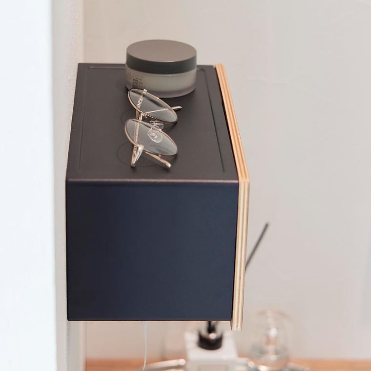 ウォールペーパータオルディスペンサー リン 石こうボード壁対応 山崎実業 公式 RIN 10114 10115 ブラウン ナチュラル 送料無料