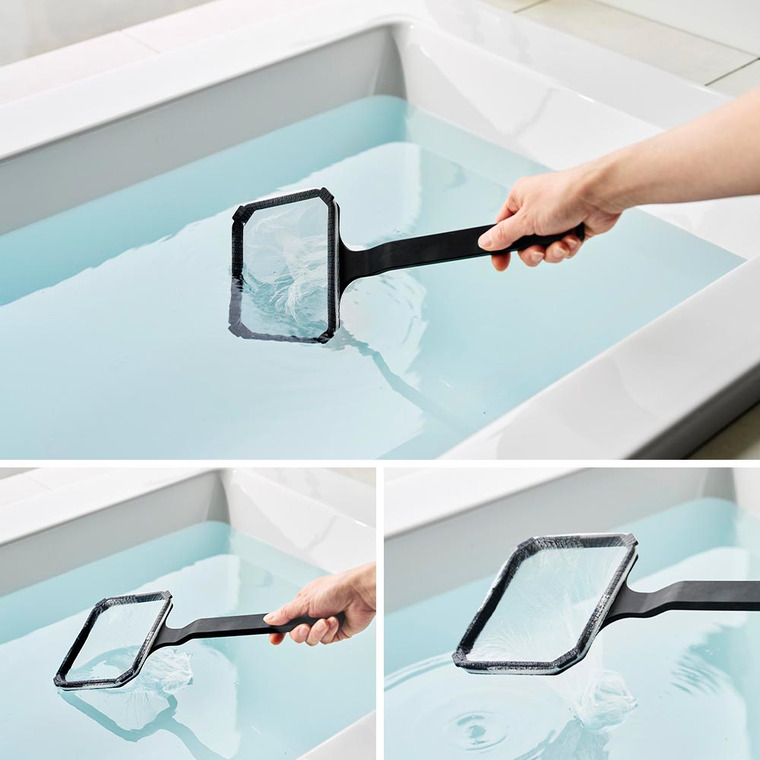 マグネット浴槽&洗濯槽ゴミ取りネットホルダー タワー 山崎実業 公式 tower 10117 10118 ホワイト ブラック