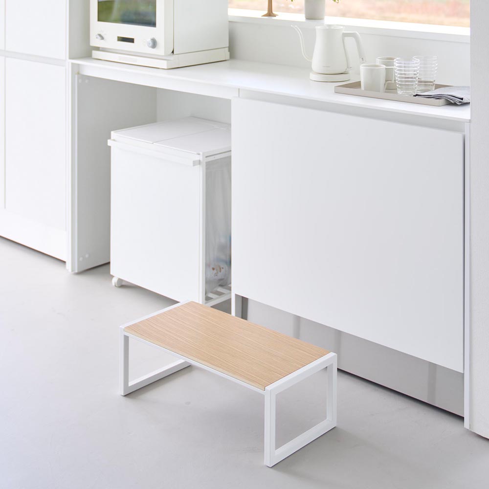 踏み台 タワー W60 山崎実業 tower 10125 10126 ホワイト ブラック / 幅60cm 高さ20.1cm 送料無料