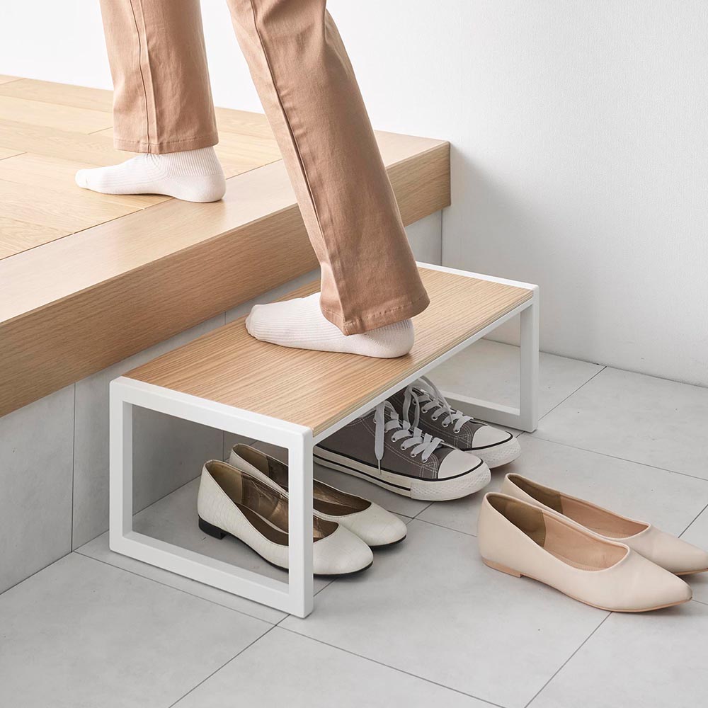 踏み台 タワー W60 山崎実業 tower 10125 10126 ホワイト ブラック / 幅60cm 高さ20.1cm 送料無料