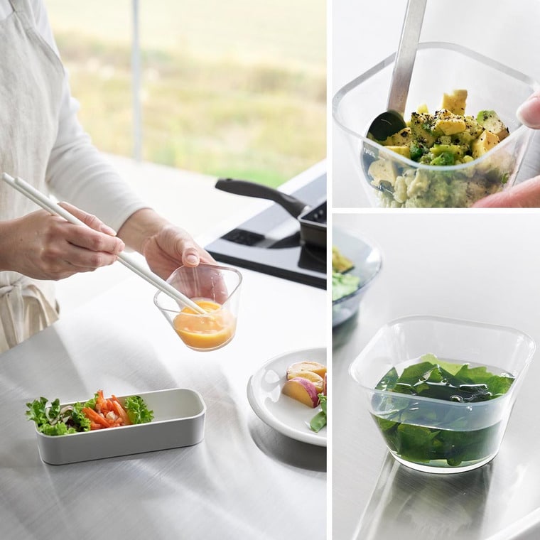 電子レンジ対応洗いやすい下ごしらえボウル タワー S3個組 山崎実業 tower 10127 クリア