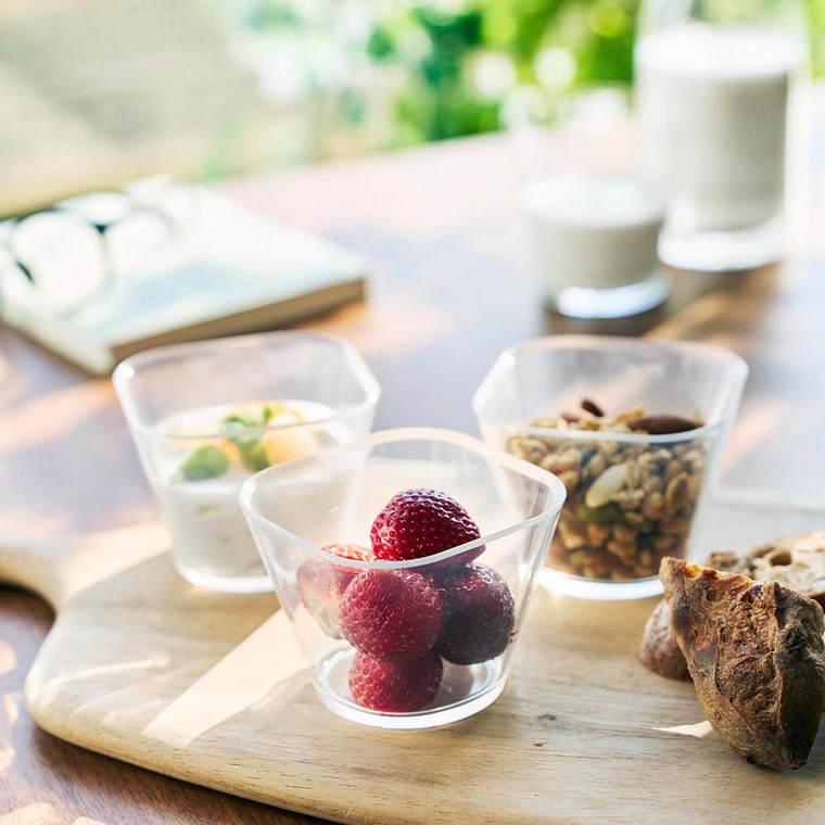 電子レンジ対応洗いやすい下ごしらえボウル タワー S3個組 山崎実業 tower 10127 クリア