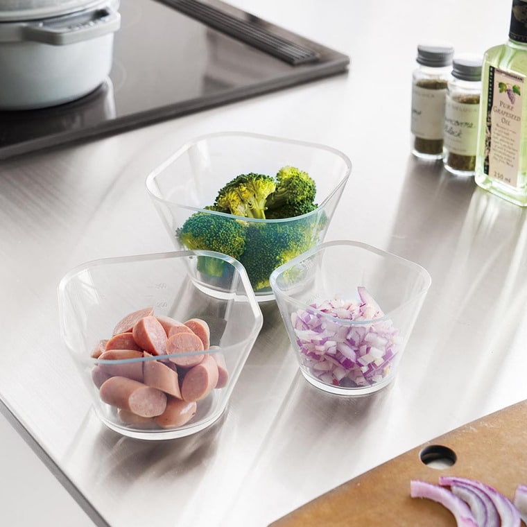 電子レンジ対応洗いやすい下ごしらえボウル タワー SML3点セット 山崎実業 tower クリア 10128 送料無料