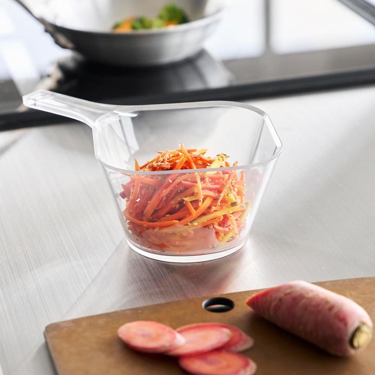 電子レンジ対応洗いやすいハンドル付き下ごしらえボウル タワー L 山崎実業 tower 10130 クリア