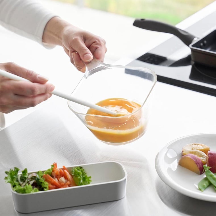 電子レンジ対応洗いやすいハンドル付き下ごしらえボウル タワー L 山崎実業 tower 10130 クリア