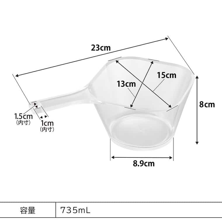 電子レンジ対応洗いやすいハンドル付き下ごしらえボウル タワー L 山崎実業 tower 10130 クリア