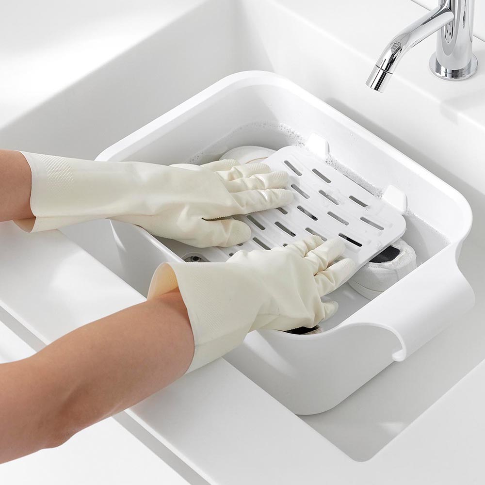 バケツで使える洗濯&浸け置き板 タワー 山崎実業 公式 tower 10133 10134 ホワイト ブラック