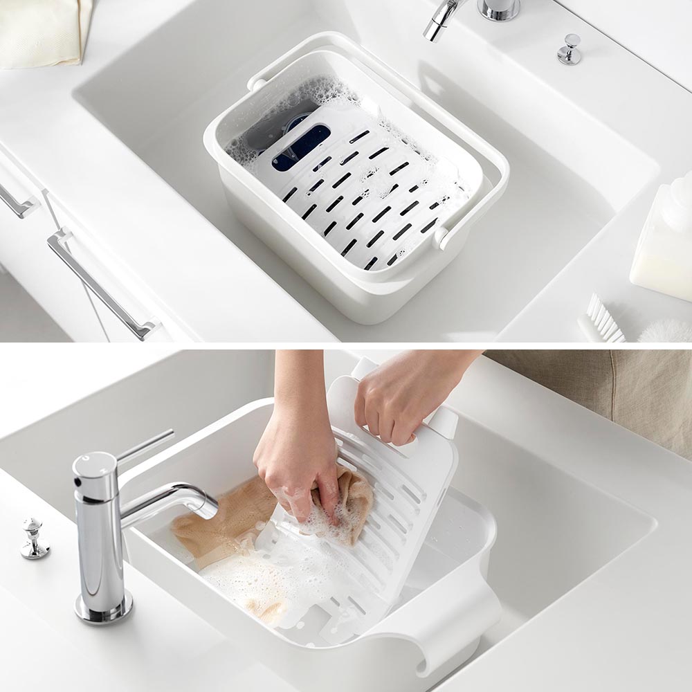 バケツで使える洗濯&浸け置き板 タワー 山崎実業 公式 tower 10133 10134 ホワイト ブラック