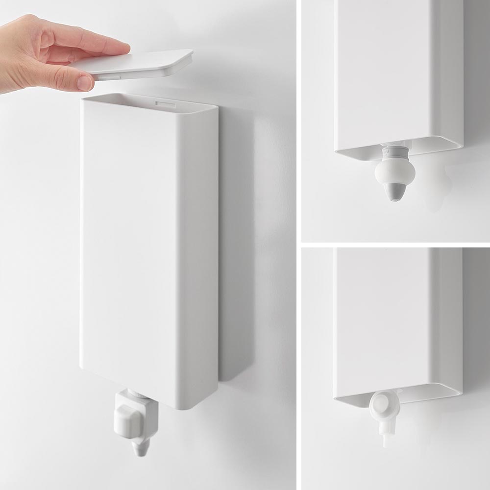 マグネットバスルーム詰め替えパウチディスペンサー収納ホルダー タワー L 山崎実業 tower 10141 10142 ホワイト ブラック