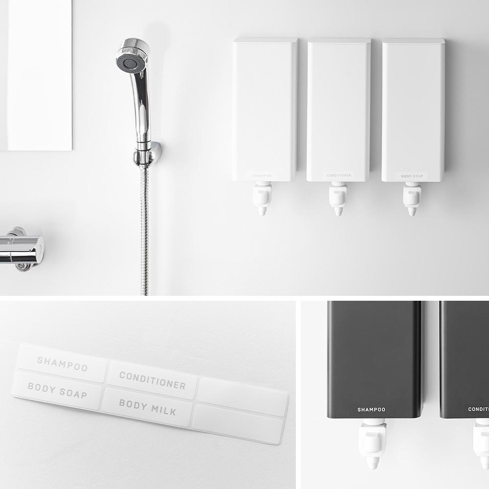 マグネットバスルーム詰め替えパウチディスペンサー収納ホルダー タワー L 山崎実業 tower 10141 10142 ホワイト ブラック