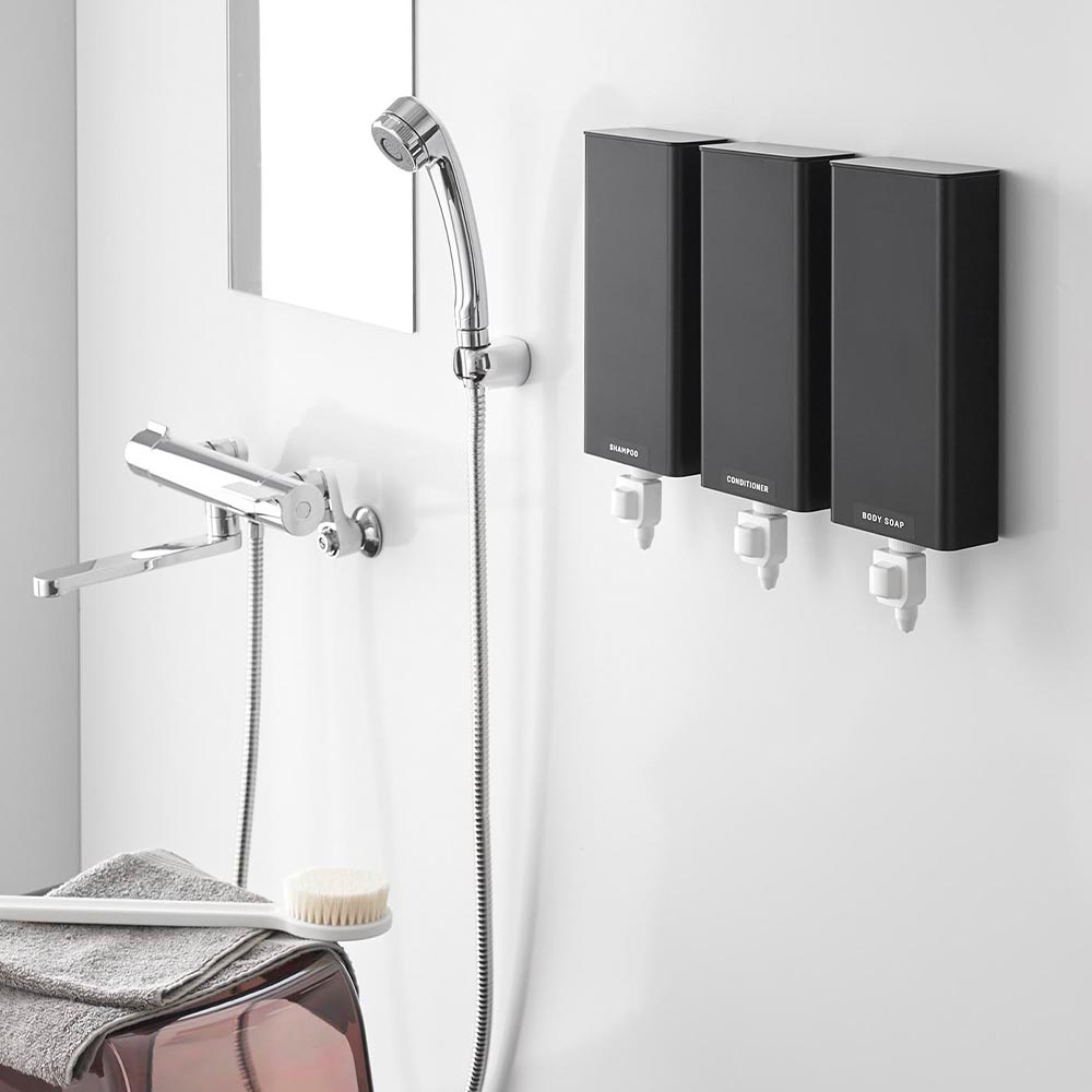 マグネットバスルーム詰め替えパウチディスペンサー収納ホルダー タワー L 山崎実業 tower 10141 10142 ホワイト ブラック