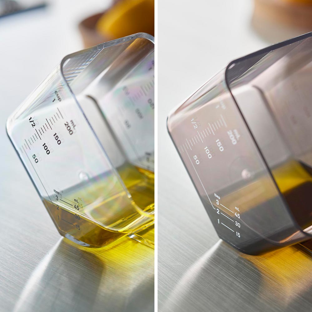 大さじも量れる計量カップ タワー 山崎実業 公式 tower 10143 10144 ホワイト ブラック / 200mL 大さじ 耐熱 食洗機対応 電子レンジ対応