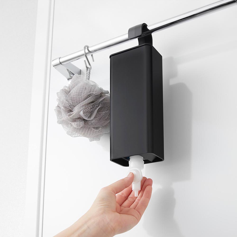 引っ掛けバスルーム詰め替えパウチディスペンサー収納ホルダー タワー S 山崎実業 tower 10149 10150 ホワイト ブラック