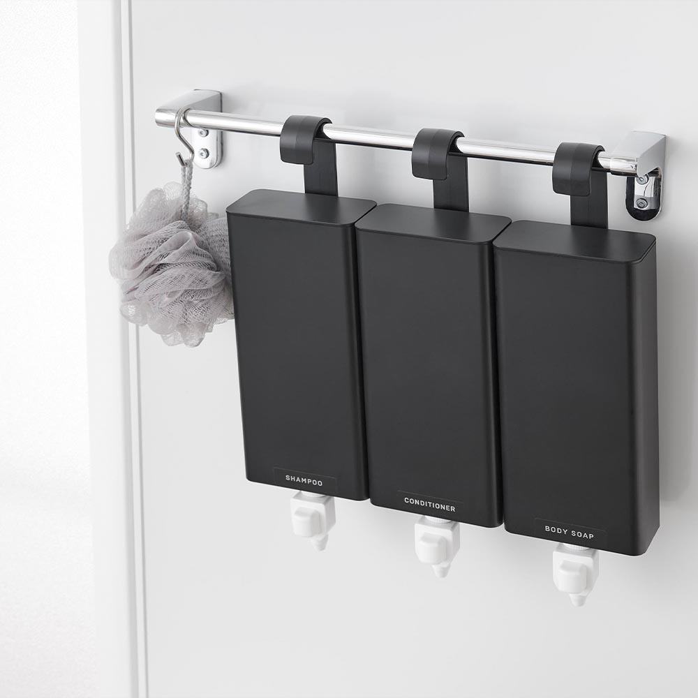 引っ掛けバスルーム詰め替えパウチディスペンサー収納ホルダー タワー L 山崎実業 tower 10151 10152 ホワイト ブラック