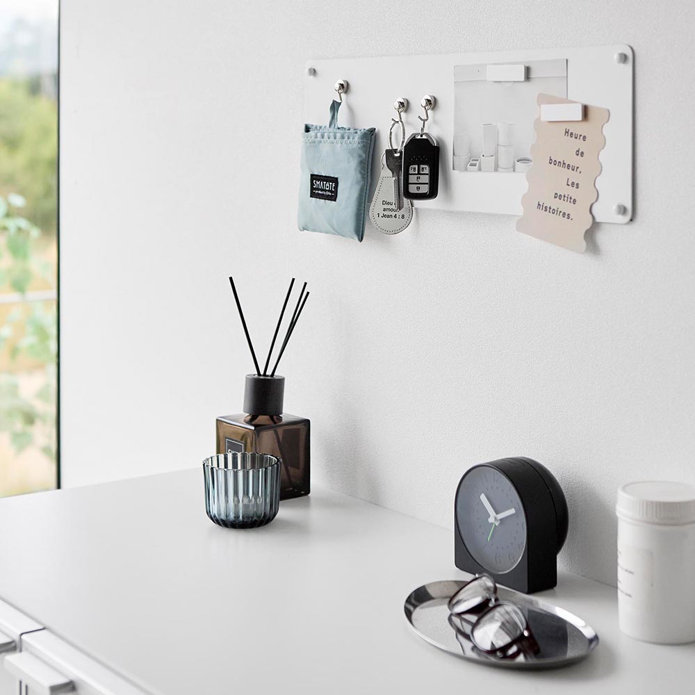 ウォールプリントスチールパネル タワー S 石こうボード壁対応 山崎実業 tower 10153 10154 ホワイト ブラック