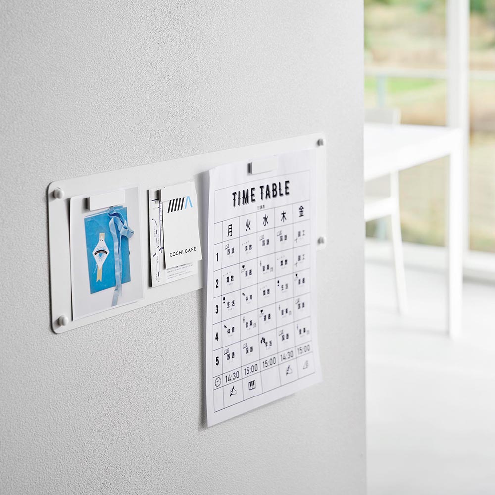 ウォールプリントスチールパネル タワー S 石こうボード壁対応 山崎実業 tower 10153 10154 ホワイト ブラック