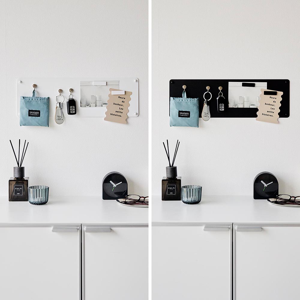 ウォールプリントスチールパネル タワー S 石こうボード壁対応 山崎実業 tower 10153 10154 ホワイト ブラック