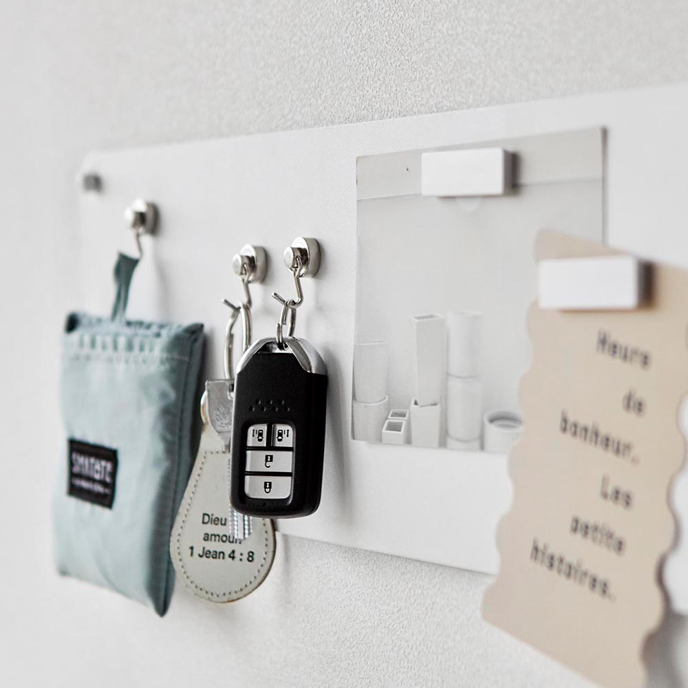 ウォールプリントスチールパネル タワー S 石こうボード壁対応 山崎実業 tower 10153 10154 ホワイト ブラック