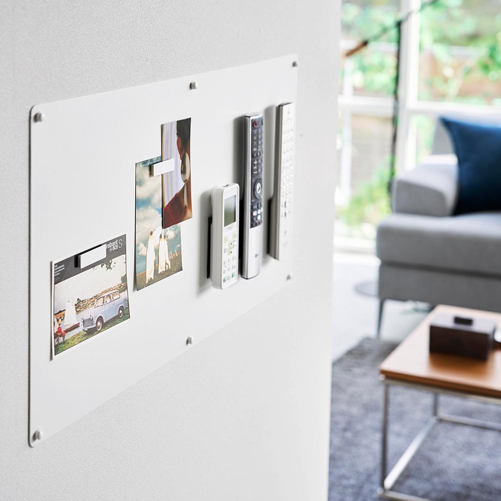 ウォールプリントスチールパネル タワー L 石こうボード壁対応 山崎実業 tower 10155 10156 ホワイト ブラック 送料無料