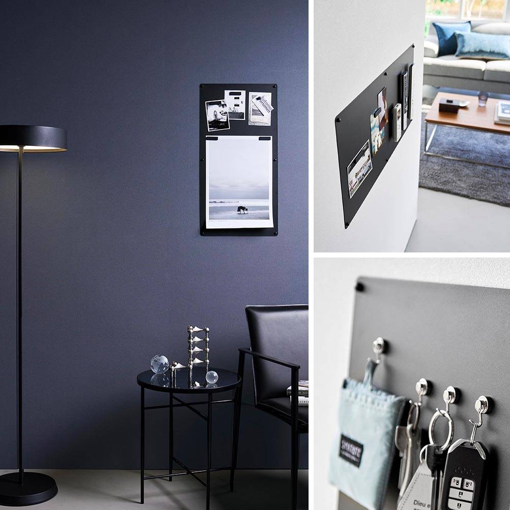 ウォールプリントスチールパネル タワー L 石こうボード壁対応 山崎実業 tower 10155 10156 ホワイト ブラック 送料無料