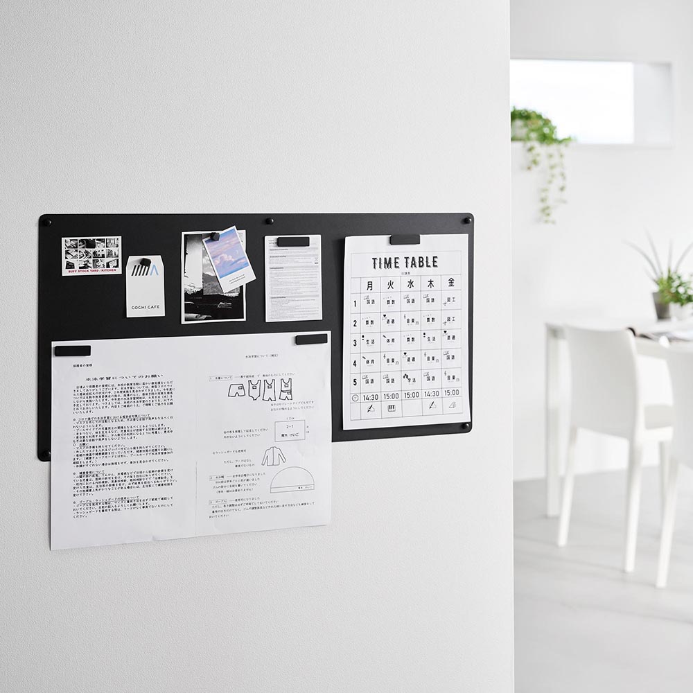 ウォールプリントスチールパネル タワー L 石こうボード壁対応 山崎実業 tower 10155 10156 ホワイト ブラック 送料無料