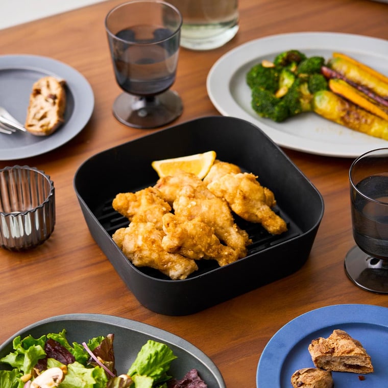 ノンフライヤーライナー タワー 21cm 山崎実業 公式 tower 10161 10162 ホワイト ブラック / 1.5L 食洗機 電子レンジ 対応 送料無料