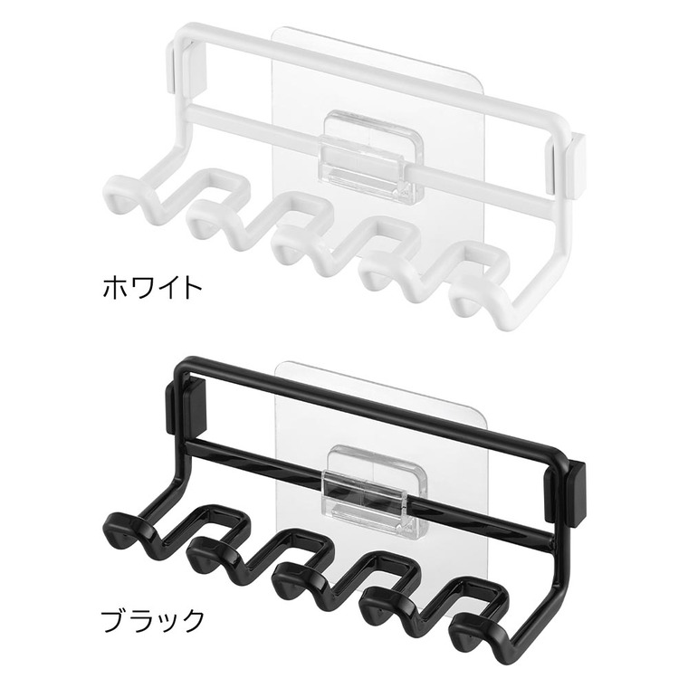 フィルムフック替え歯ブラシホルダー タワー 山崎実業 公式 tower 10223 10224 ホワイト ブラック