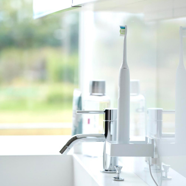 フィルムフック電動歯ブラシ用充電器ラック タワー 山崎実業 公式 tower ホワイト ブラック 10225 10226