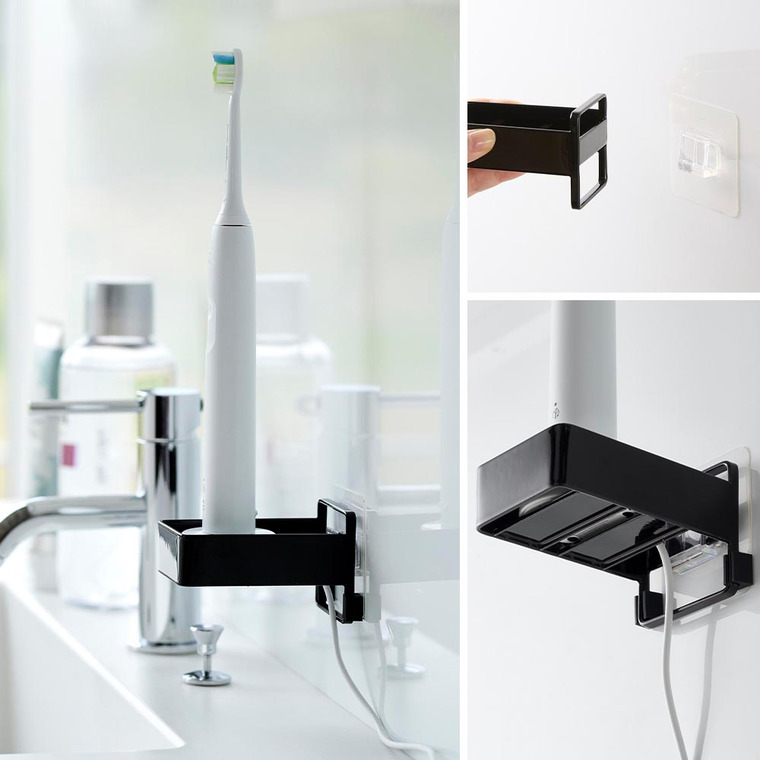 フィルムフック電動歯ブラシ用充電器ラック タワー 山崎実業 公式 tower ホワイト ブラック 10225 10226